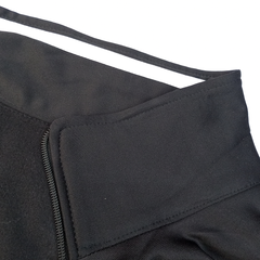 Black Premium Zipper Mock NeckFor Men/Women