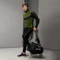 Fdot Green and Black Premium combo Tracksuit For Men/Women