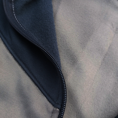 Zipper Mock Neck Navy Blue and Gray pre combo For Men/Women