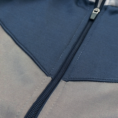 Zipper Mock Neck Navy Blue and Gray pre combo For Men/Women