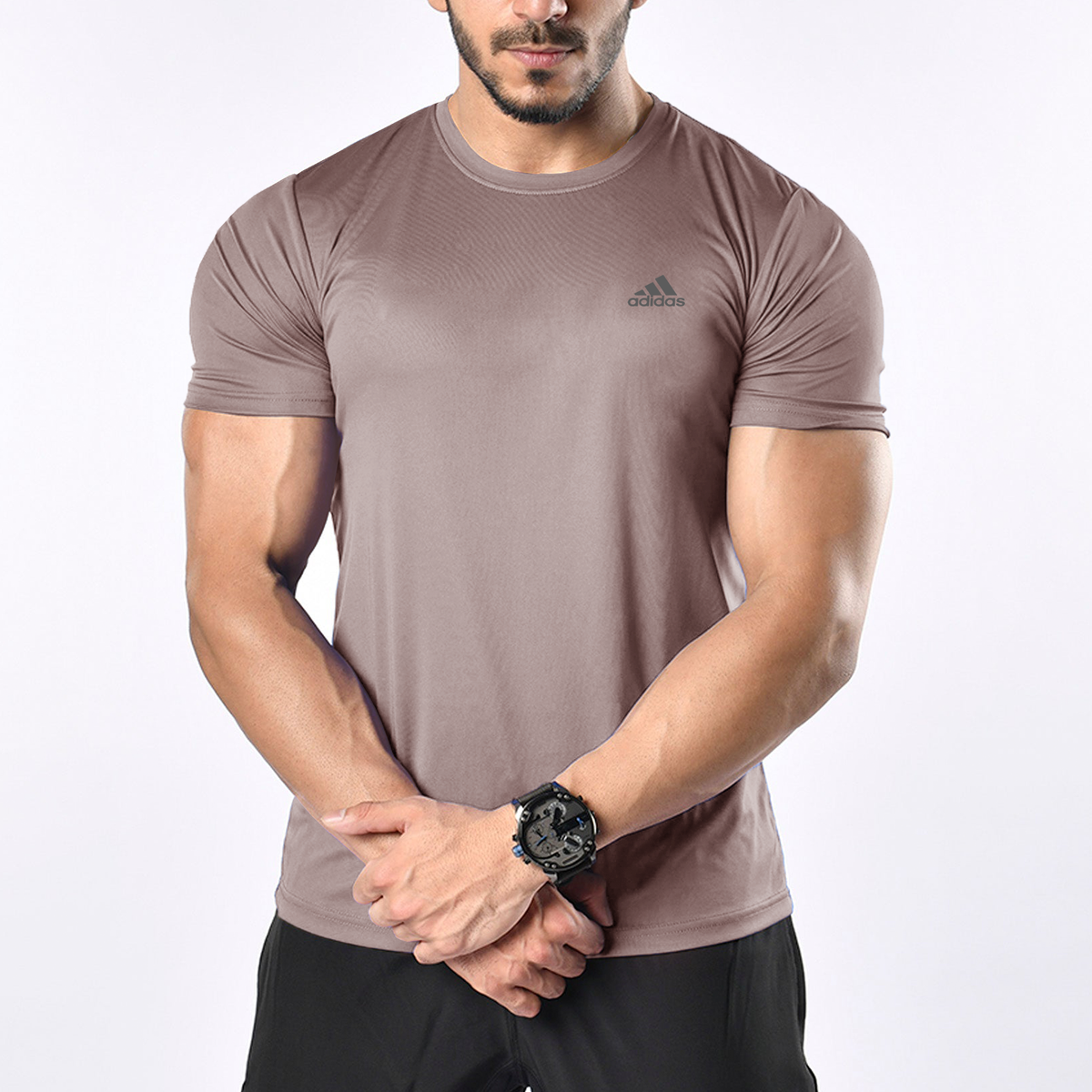 Adi Dark Mauve T-Shirt (Branded)