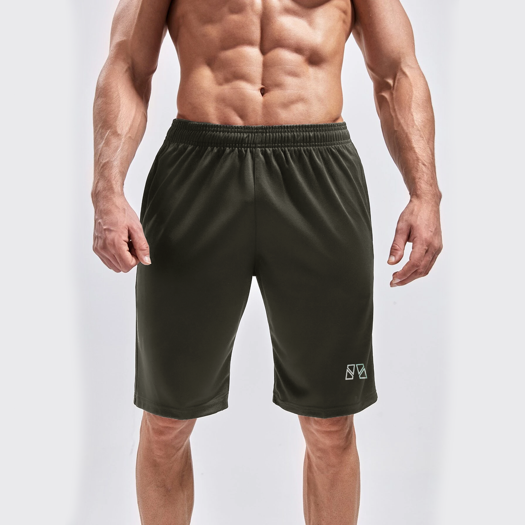 FT - OLIVE GREEN ACTIVE SHORTS